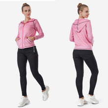 Lade das Bild in den Galerie-Viewer, ODWTMRK Jogginganzug Damen Sport Set Sportbekleidung 5er-Set Trainingsanzug Yoga Kleidung Anzug Laufbekleidung Gym Fitness Set Kleidung(Schwarz-B,M)
