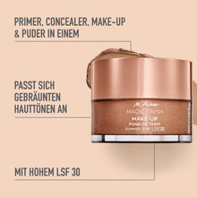 Lade das Bild in den Galerie-Viewer, M. Asam Magic Finish Summer Teint Mit LSF 30 (30ml), 4-in-1 Primer, Make up, Puder &amp; Concealer, Kaschiert, Gleicht Aus, Verschönert &amp; Perfektioniert Deinen - Für Gebräunte Haut, vegan
